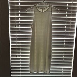 Forever 21 Green Sheath Midi Dress Sleeveless Crew Neck